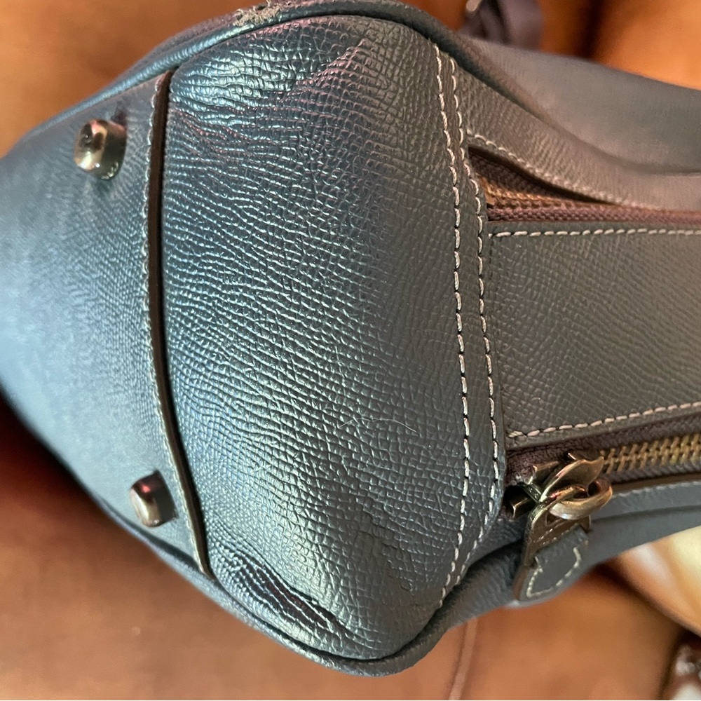 Gorgeous Coach Metropolitan Double Zip Business Case in pebble leather. - Picture 5 of 15